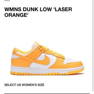 WMNS DUNK LOW 'LASER ORANGE'